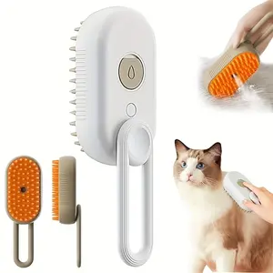 3 in 1 Pet Steam Brush - Spray Design, 3 in 1 Cat Steamy Brush with Steamer, Pet Spray Hair Comb - Suitable for All Pets -Pet Spray Hair Comb
