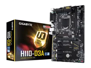 GIGABYTE H110-D3A LGA 1151 USB 3.1 ATX Intel Motherboard for BTC