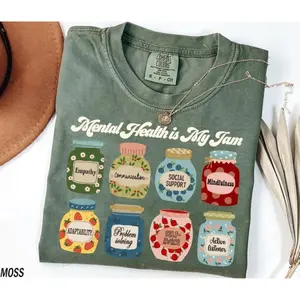 Comfort Colors Mental Health Shirt, Mental Health Awareness Psychologist Shirt, School Psych Shirt, Anxiety, Mental Health Counselor, Social Worker