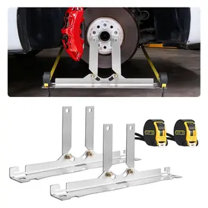 VEVOR Wheel Alignment Tool, 2 PCS Carbon Steel Heavy Duty Toe Camber Alignment Plates with Digital Angle Finder, 2 Measuring Tapes, Accurate Automotive Wheel Tools for Home Use, Fits Car Truck SUV