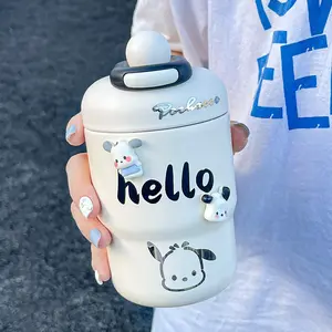 Coffee Cup Insulated Cup for Women Dopamine Cold-Keeping Office Water Cup Student Ladies Direct Drinking Cup Gift Cup