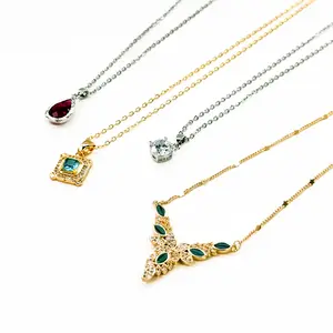 Stunning Moissanite Pendant Necklace--Open in Live --Finished Jewelry Collection