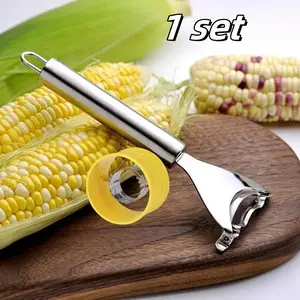 Multifunctional Corn COB Peeler and Vegetable Peeler Set, Quick Safe Durable Kitchenware Kitchen Tools, Easy Cooking, 2 Piece Set Kitchen Gadgets