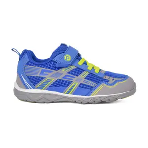 Pediped Blake Energy Flex Blue Kids Shoes Breathable Lightweight APMA Approved Flexible Soles Secure Closures for Everyday Adventures