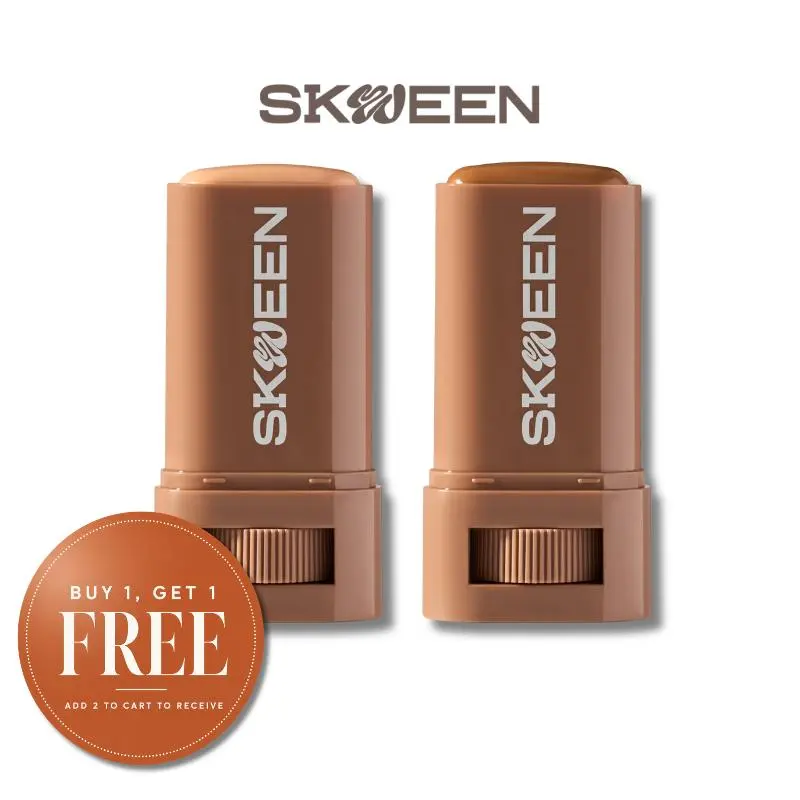 Skween Peptide BB Cream, Skin Tint Stick with HA+ Microspheres & Peptide Complex, Sheer-to-Light Coverage, Natural Glowy Finish - Buy 1 Get 1 Free Cosmetic Lightweight Cosmetic