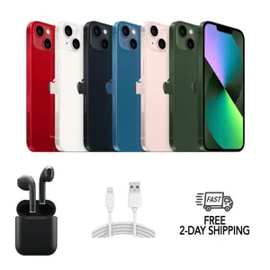 Refurbished iPhone 13 Mini (Fully Unlocked) A2481 Excellent Condition with Wireless Earbuds & 1 Year Warranty