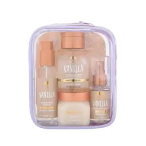 Mini Vanilla Everything Shower Gift Set, Mothers Day Gifts, Exfoliating Sugar Scrub, Foaming Gel Wash & Whipped Body Butter, Hydrating & Moisturizing Self-Care Gift Set for Smooth Skin