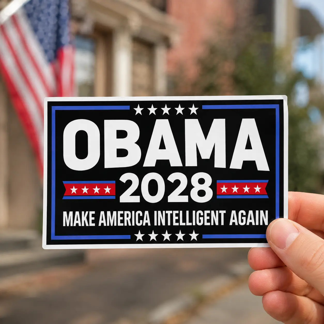 Obama 2028 Sticker, Obama Are You Coming Home Soon Sticker, Funny Meme Decal, Political Anti Trumm Sticker, Democrats Gift