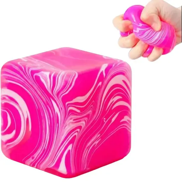 Marble Ice Cube Squishy Fidget Toy - Slow Rebound Stress Relief Squeeze Ball