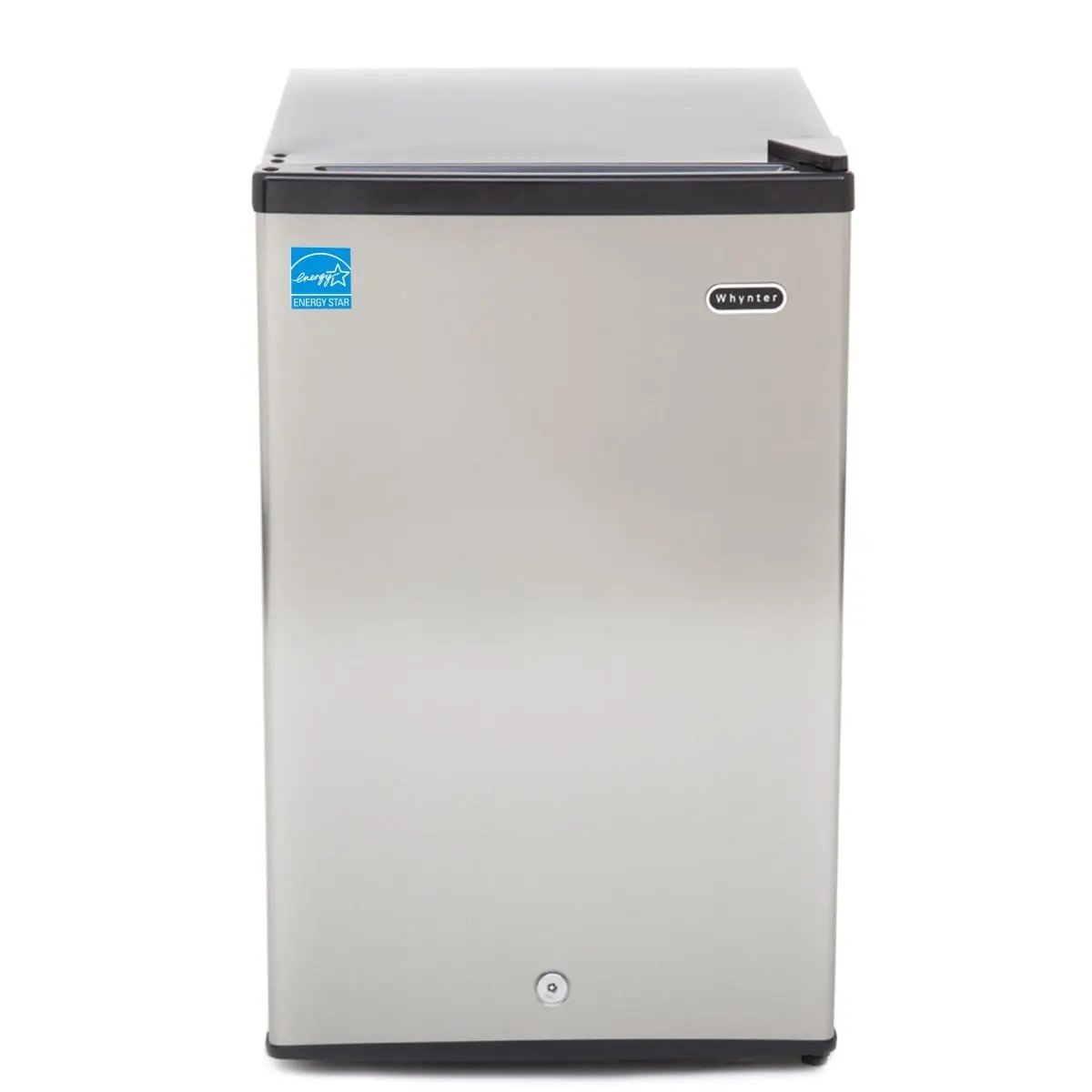 Whynter CUF-301SS Energy Star Rated Upright Freezer - 3.0 cu. ft., Stainless Steel, Lock, 3 Condenser Coil Shelves, Cooling Coil Shelves, Ideal for Basements