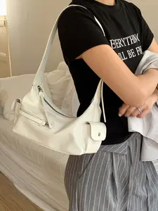 New Retro Design Cool Biker Underarm Bag, Vintage Style Handbag & Casual Shoulder Bag for Women, Unique Fashion Accessory