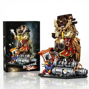 1200+pcs Owl Detective Magic Animal MOC Building Blocks Set Educational DIY Toys for Kids Adult Gifts Creative Bricks Toy Model