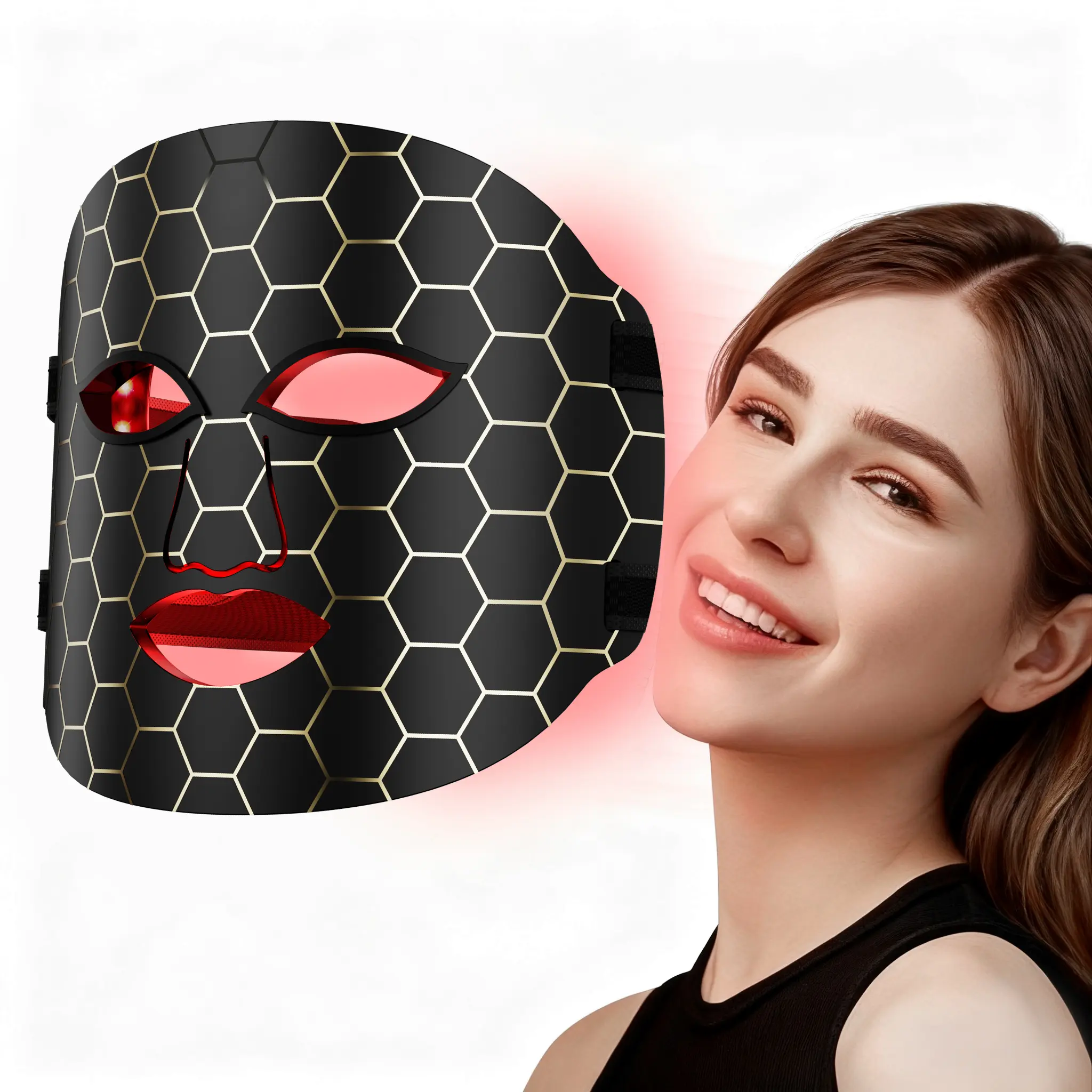 2026 Home LED Light Therapy Mask, Silicone Flexible Design, 7 Color ...