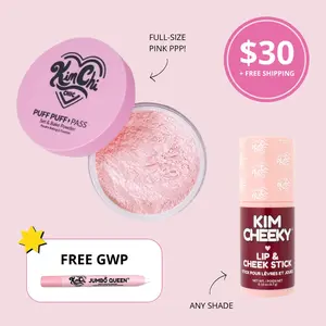 Blush & Bake Set: Cream Blush + Pink Puff Puff Pass