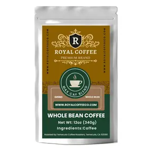 Royal Max Caf Blend Freshly Roasted Coffee, (Max Caf Blend) (Whole Bean)