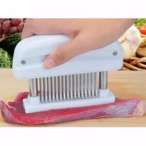 TECHTONGDA  48-Needle Stainless Steel Blade Meat Tenderizer Meat&Poultry Tool