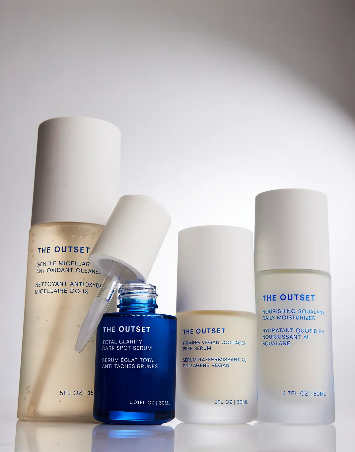 The Outset Brighter Days Skincare Routine – 4-Step Brightening & Hydrating Face Care Set