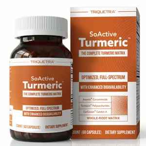 SoActive Turmeric | Whole Root Matrix | Acumin + Turmacin + CurCousin | Supports Joint Comfort, Recovery & Metabolic Wellness (60 Capsules)