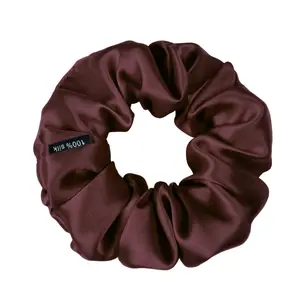 Cabernet Skinny Scrunchie – 100% Pure Mulberry Silk, Perfect for All Hair Types