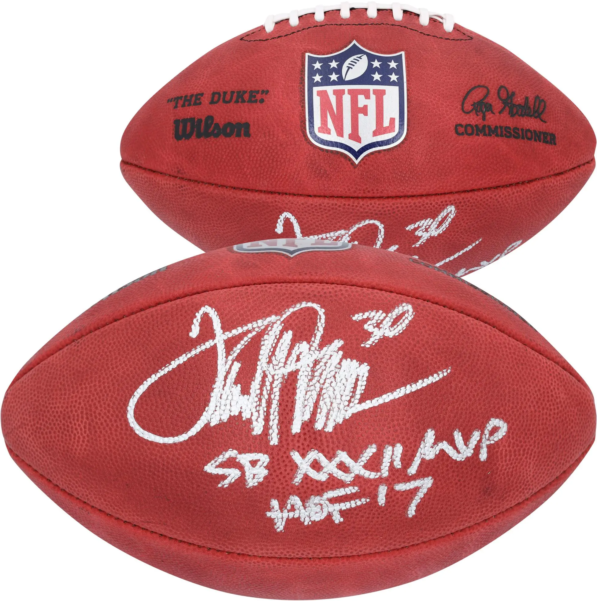 Terrell Davis Denver Broncos Autographed Duke Full Color Football with Multiple Inscriptions - Fanatics Authentic Certified