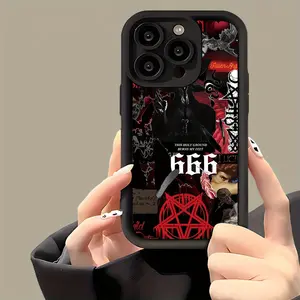 Gothic Style Collage Pattern TPU Phone Case, Shockproof And Drop-Resistant, Suitable As a Birthday Or Holiday Gift for Both And with for iphone 17 16 15 14 13 12 11 PRO MAX PLUS,AIR Mini SE and iPhone XS MAX