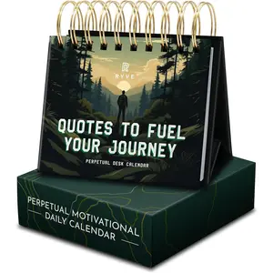 Motivational Calendar for Men – Daily Flip Calendar with 366 Inspirational Quotes – Inspirational Gifts for Him, Office Decor, Desk Accessories, Daily Affirmations, Perpetual Desk Calendar, Office Gifts