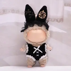 【Only clothes】Maid  Bunny ear Clothes for Labubu Costume Set 2pcs - Cute Collectible for Toy Fans