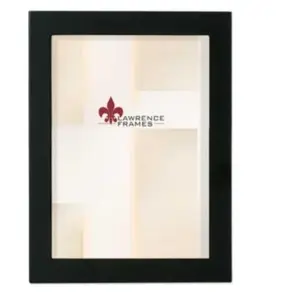 212 MAIN 8x12 Black Wooden Picture Frame - Gallery Collection with Gallery Look, Easel Back & Wall Mount, Baby Decor for Wall Photo Display