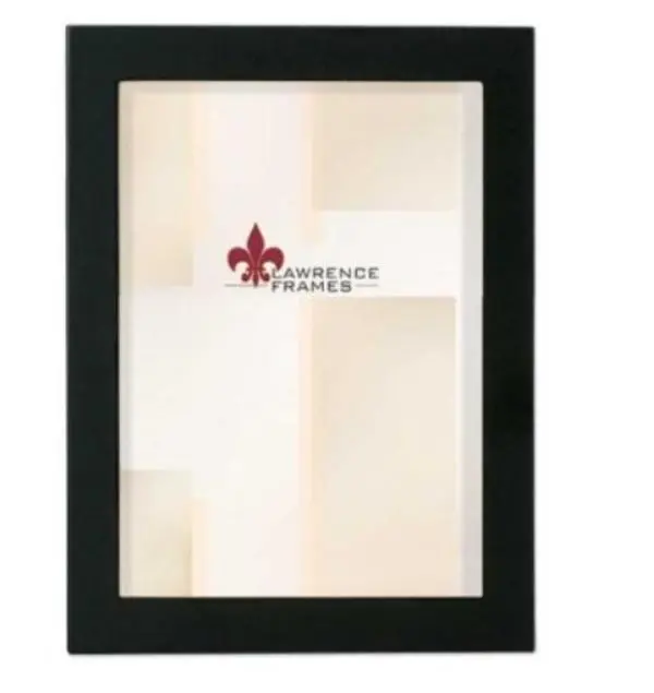212 MAIN 8x12 Rectangular Black Wooden Photo Frame - Gallery Collection Spline Joint Frame with Easel Back, Wall-Mounted for Baby Room Decor, Gallery Look Display, Photo Frames