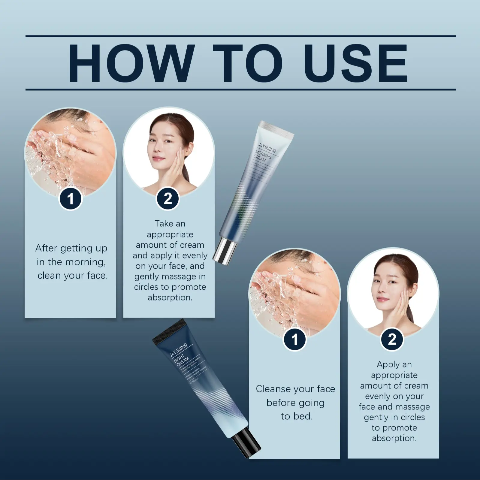JAYSUING 2PCS Day & Night Hydrating Moisturizing Face Cream | 31