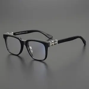 2026 Unisex Vintage Black Stylish Square Frames Eyeglasses, Trendy Casual Lightweight Eyeglasses for Everyday Use, Fashion Accessories for Outdoor Activities, Stylish Trendy Eyewear, Square Frames Glasses, Fashionable Frames Glasses