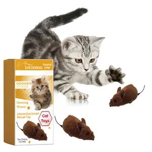 Interactive Smart Mouse Cat Toy - Automatic Moving Plush Toy with Sound, Cat Hunting & Exercise Toy