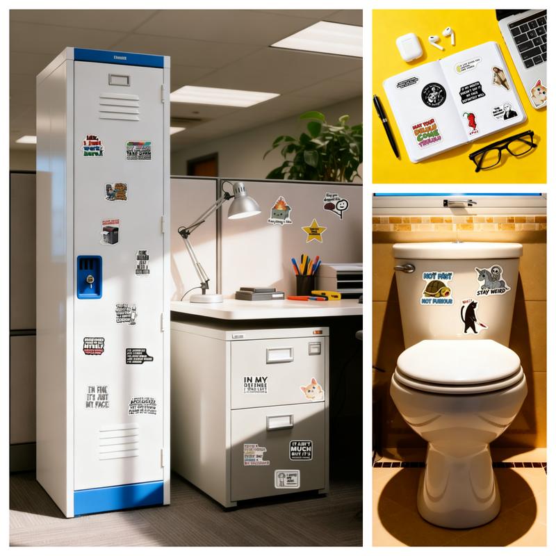 135PCS Funny Stickers for Adults Waterproof Vinyl Sarcastic Meme Decals for Laptop Water Bottle Hard Hats  Kindle Journal Scrapbook Bumper Skateboard Luggage No Repeats