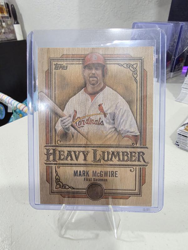 Topps Mark McGwire #HL-57 2025 Update Heavy Lumber Baseball Card Legendary Player Iconic Design Unique Texture