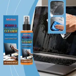 Streak-Free Screen Cleaner - No Residue, Dries in 30 Seconds, 3-in-1 Electronics Spray, Cleans, Disinfects & Anti-Static, Laptop Cleaner, Camera Cleaner, Portable