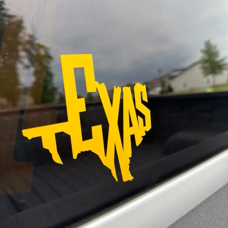 Discipline Decals “ Texas” Vinyl Decal - Waterproof & Fade Resistant
