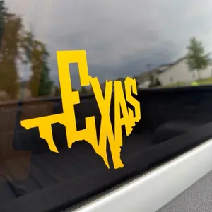 Discipline Decals “ Texas” Vinyl Decal - Waterproof & Fade Resistant