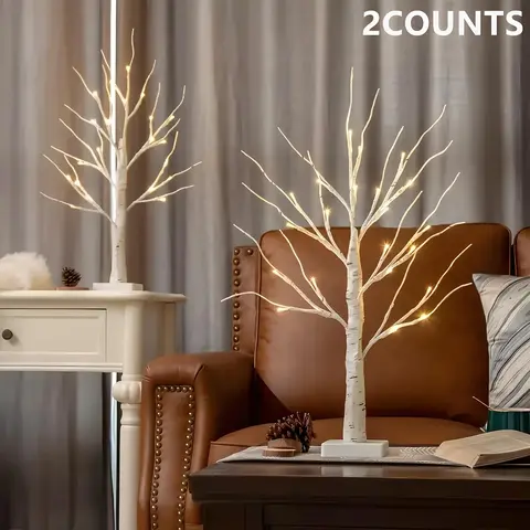Tree Shaped Night Light, 1 Count/2 Counts Creative USB Powered Decorative Light for Home Party Wedding Festival, Fall Decor, Christmas Decoration, Halloween