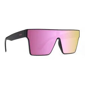 innsol Sydney Oversized Shield Sunglasses for Men & Women | Futuristic Visor Design | Pink Gradient Mirror Lens | UV400 Protection | Premium Unisex Fashion Shades