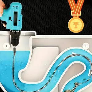 Flexible Pipe Dredging Tool, Multifunctional Sink & Toilet Dredging Tool, Hair & Waste Removal Expert, Bathroom & Kitchen Drain Cleaning Tool, Drain Auger, Drain Clog Remover, Powerful Pipe Dredging