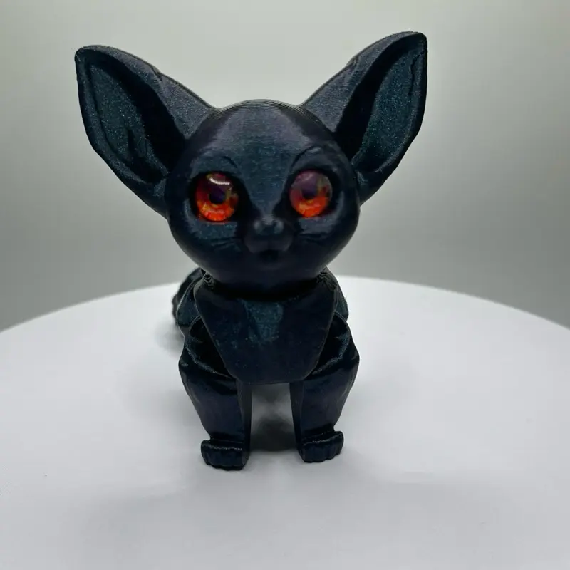 Fennec Fox – 4” Tall x 5” Long Fantasy Figurine w/ Random Mystic Eyes