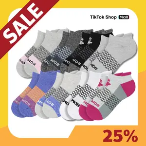 [Pack 5] BomBas Honeycomb Ankle Support Solid Socks for Women, Men | Multi Colors Unisex Running Socks, Seamless Toe, Compression Socks | Stylish Socks