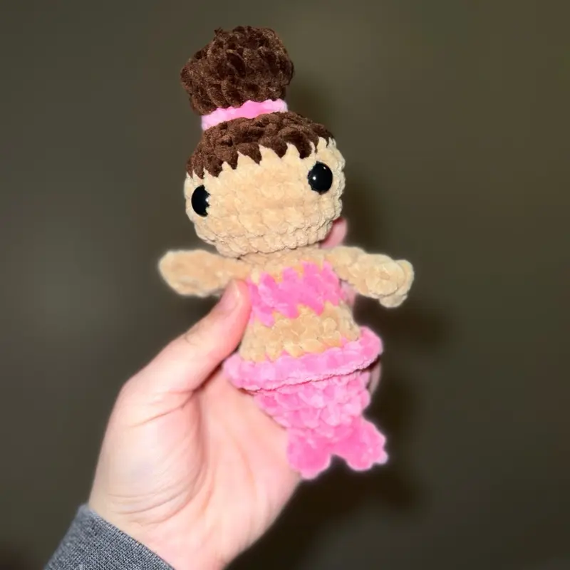 Baby Mermaid Fidget Toy - Soft Plush Doll, Ideal for Stress Relief and Playtime