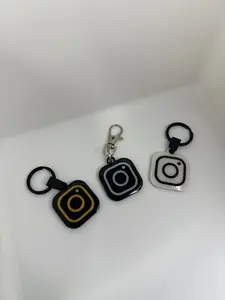 NFC Tag Keychain, Instagram Design, Business Card Keychain, Social Media Keychain