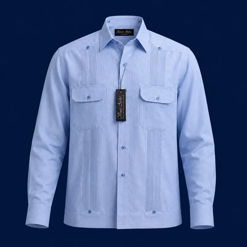 Chacabana Guayabera Shirt for Men - Traditional Cuban Casual Button-Down Shirt