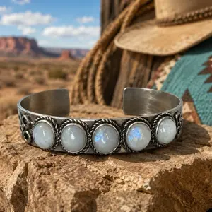 Fashionable Rainbow Opal Silver Cuff Bracelet, Elegant Minimalist Bangle, Stylish Jewelry Accessory