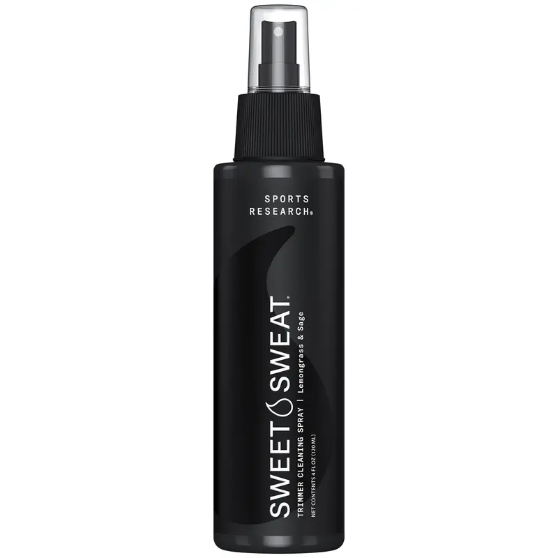Sweet Sweat Waist Trimmer Cleaning Spray | Freshen & Clean Neoprene Trimmers, Yoga Mat, Gym Equipment & More! | Made with Lemongrass & Sage Oil - 4oz.