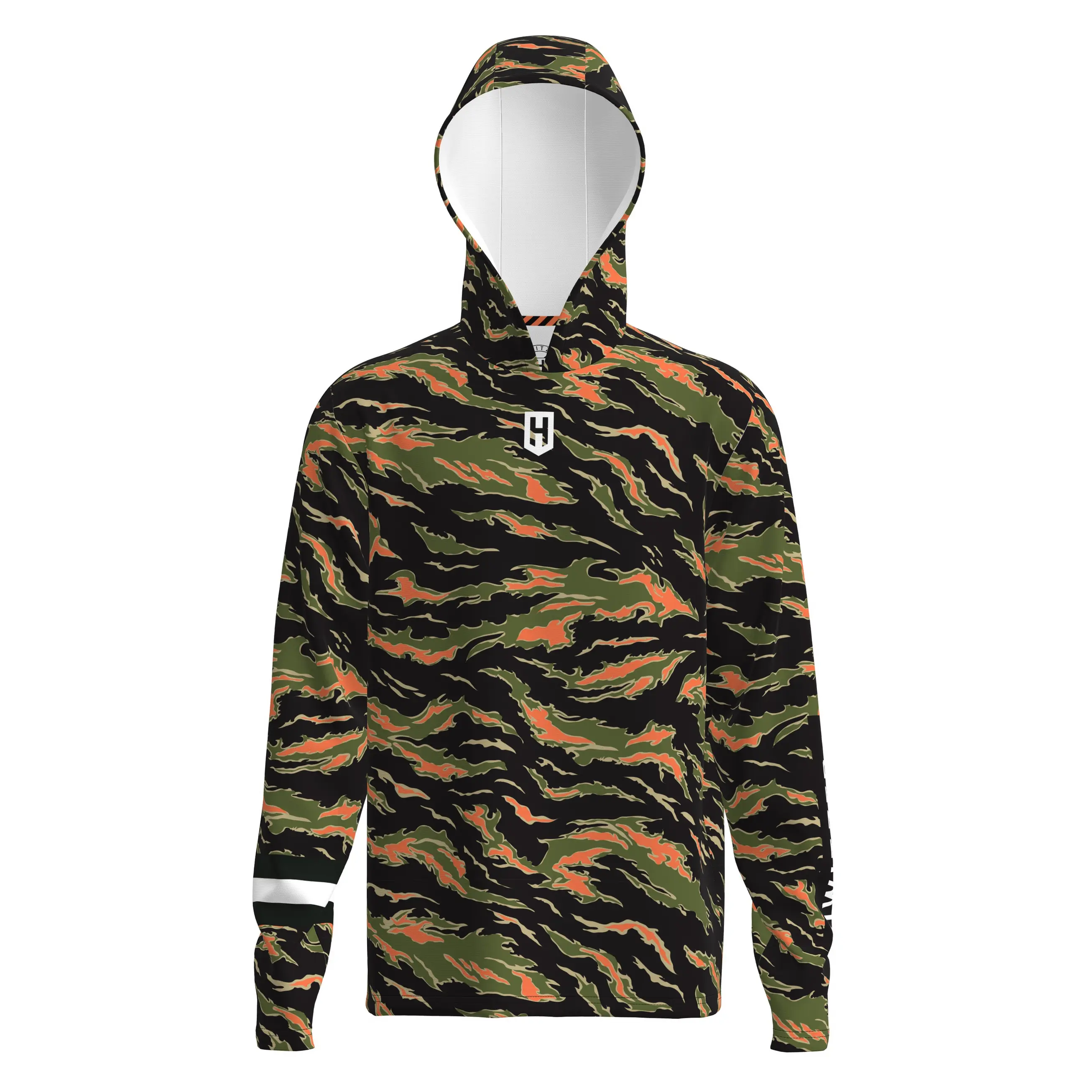 Howitzer Clothing Men's Hoodie Performance Jersey Hybrid Tiger
