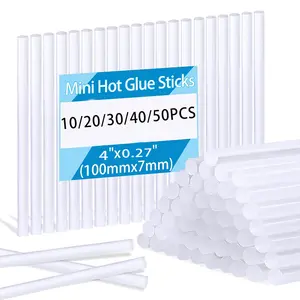 10-50 Pack 7mm X 100mm Hot Melt Glue Sticks, Eva Transparent Material, Ideal for Hot Glue Gun, DIY Crafts, Handmade Adhesive Projects