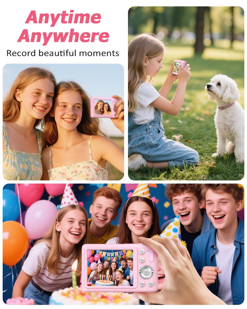 4K Digital Camera for Photography, Auto-Focus 64MP Vlogging Camera for Beginner with 2.4 inch 180° Flip Screen, 18X Digital Zoom Point and Shoot Camera with 32GB Micro SD Card, Perfect Gifts for Halloween and Thanksgiving 4K Digital Camera for Photography, Auto-Focus 64MP Vlogging Camera for Beginner with 2.4 inch 180° Flip Screen, 18X Digital Zoom Point and Shoot Camera with 32GB Micro SD Card, Perfect Gifts for Halloween and Thanksgiving